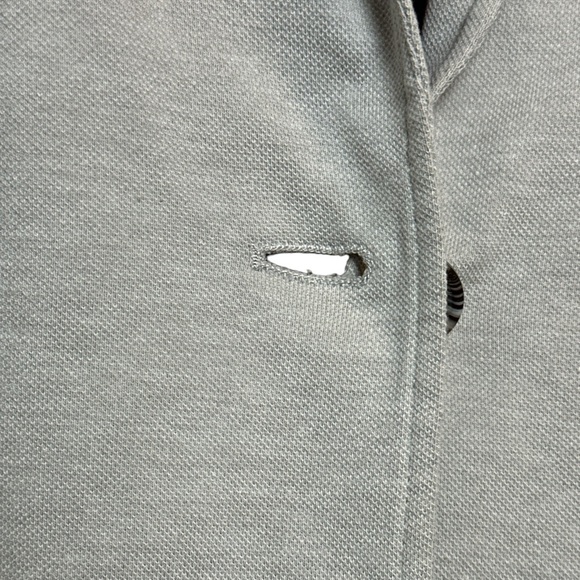 Jessica Petite lined 100% cotton blazer notch color button closure front pockets - Picture 5 of 10